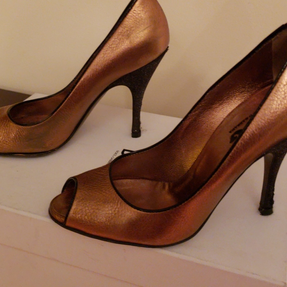 Dolce Gabbana open toe pumps